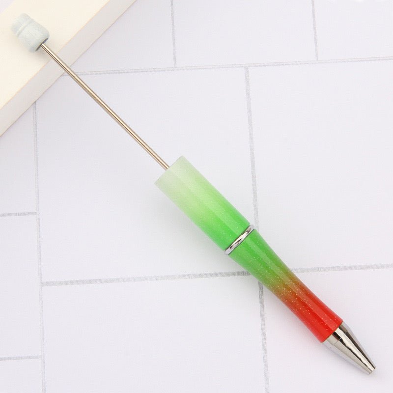 153A. Beadable DIY omber Gliter pen - Romo bead